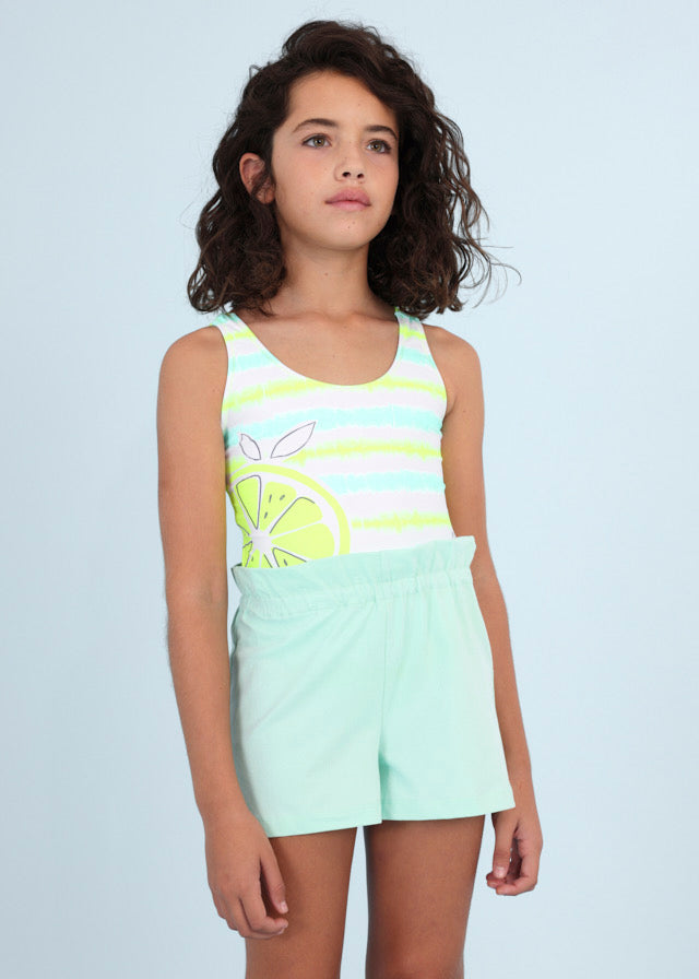 Traje de baño estampado para chica