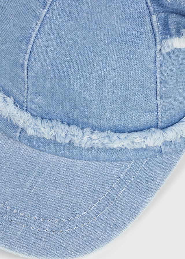 Gorra con adorno de orejas y moño de algodón sostenible para bebé
