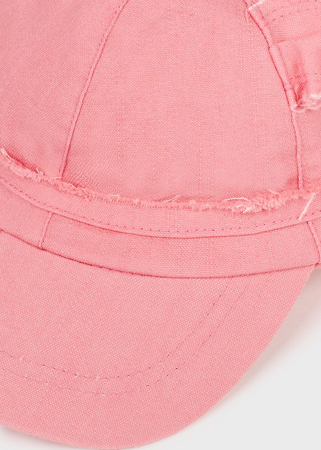 Gorra con adorno de orejas y moño de algodón sostenible para bebé
