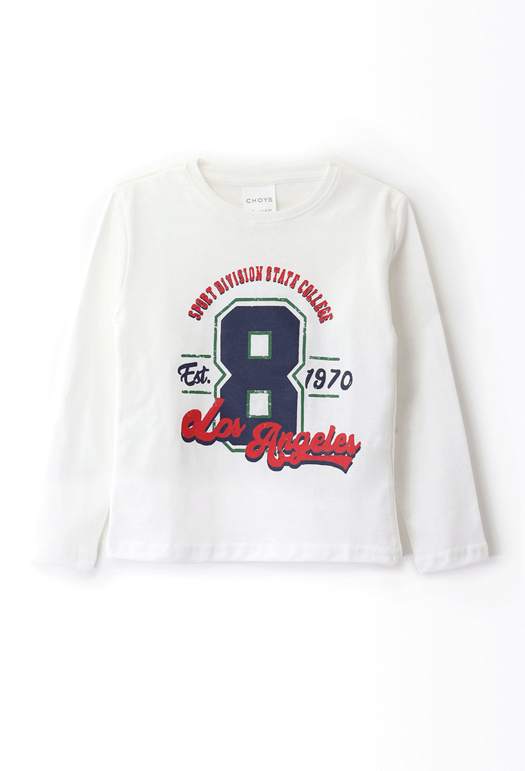 Playera manga larga para niño