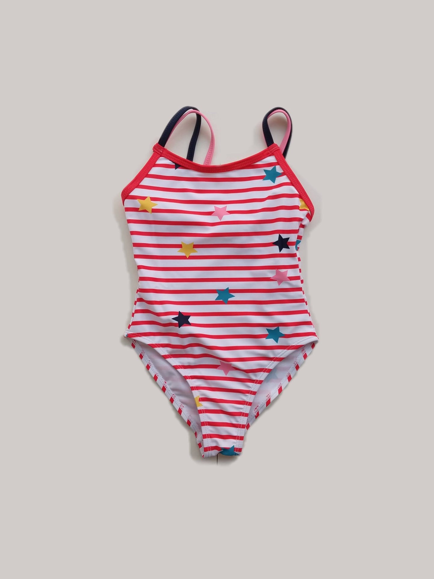 Traje de baño niña rayado