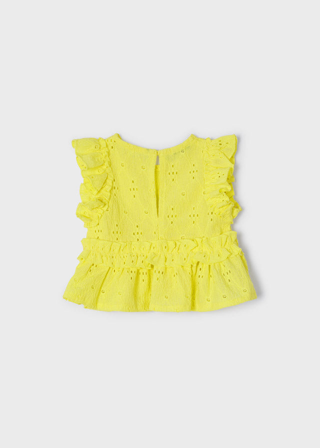 Blusa combinada bebé niña