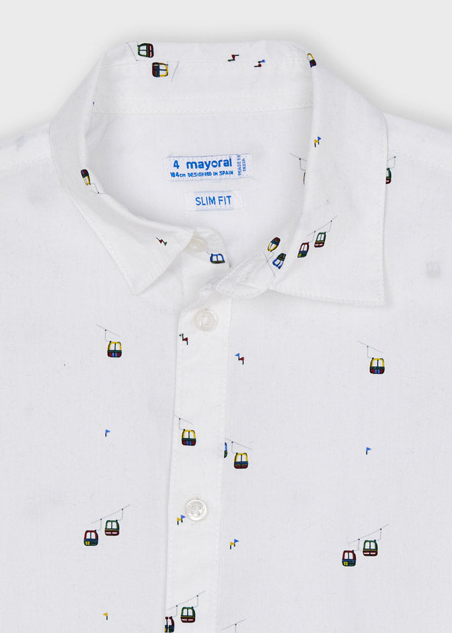 Camisa ECOFRIENDS manga larga estampada niño