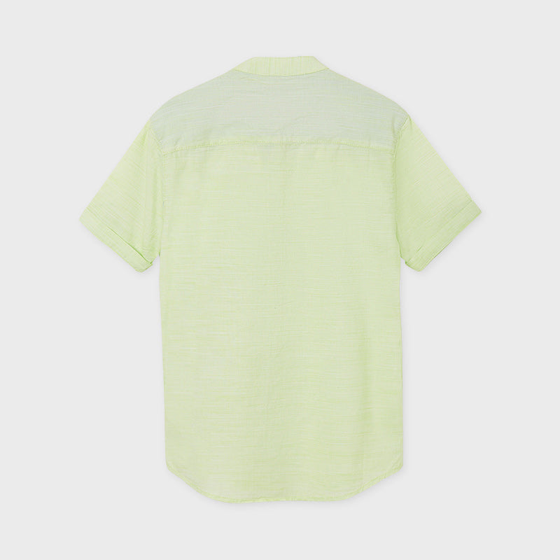 Camisa manga corta cuello mao chico
