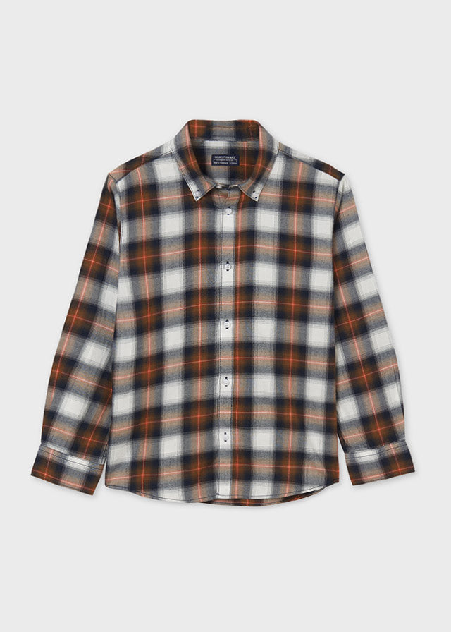 Camisa manga larga cuadros ECOFRIENDS chico