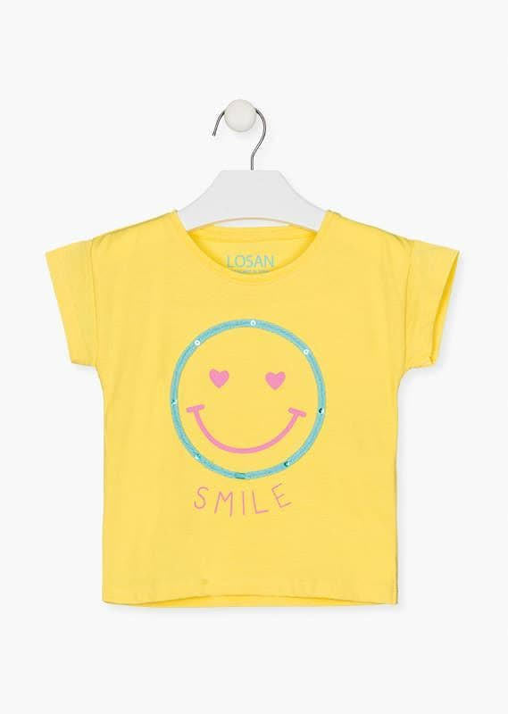 Playera niña manga corta
