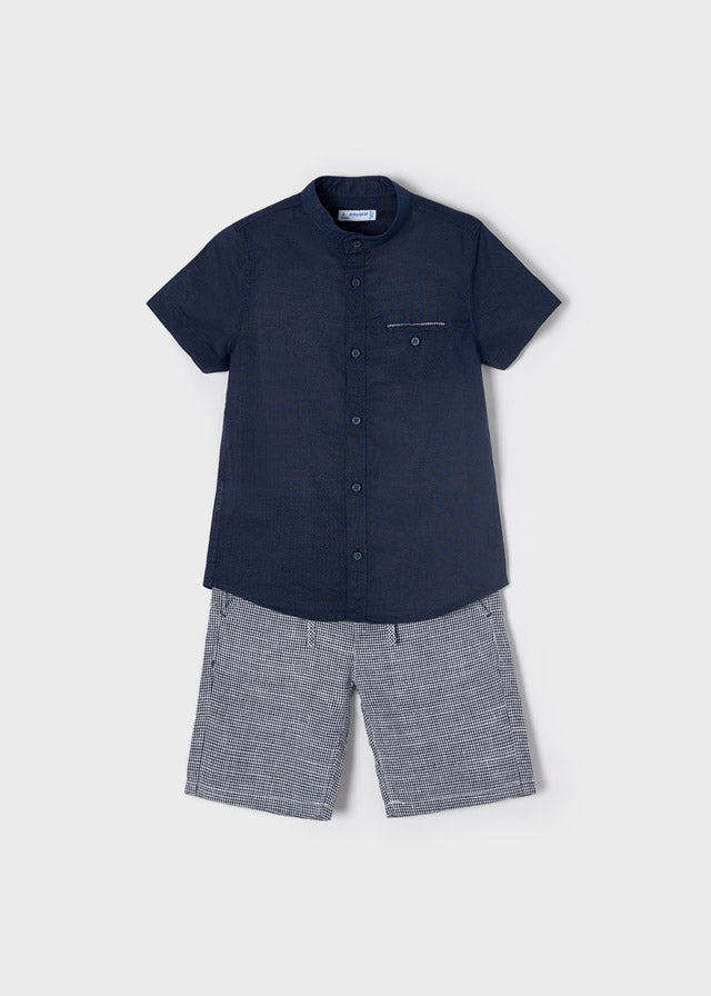 Conjunto bermuda rayas niño