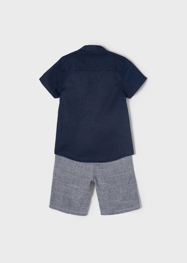 Conjunto bermuda rayas niño