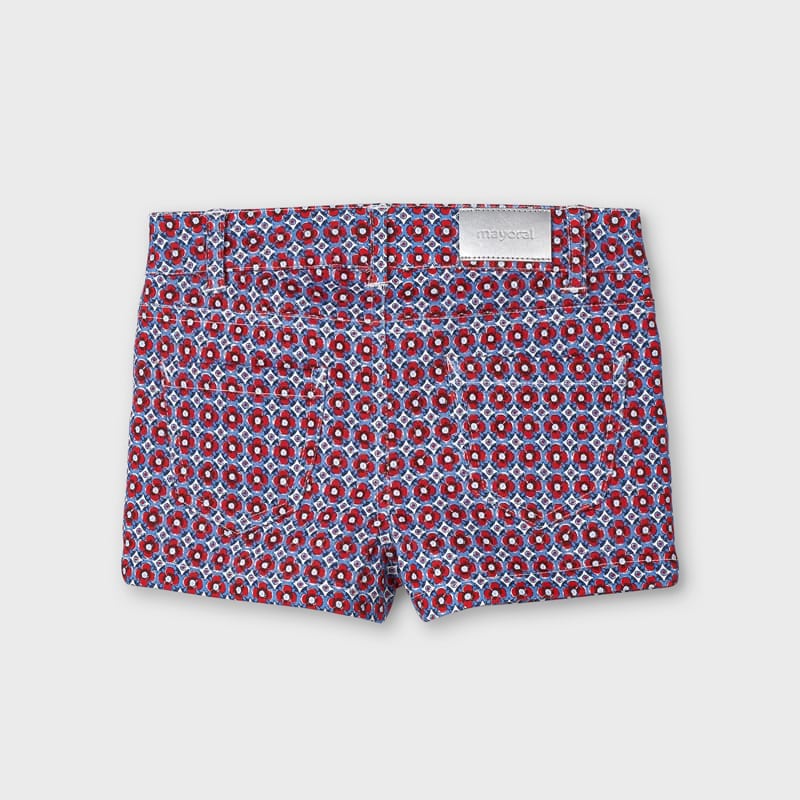 Pantalón corto sarga estampado niña