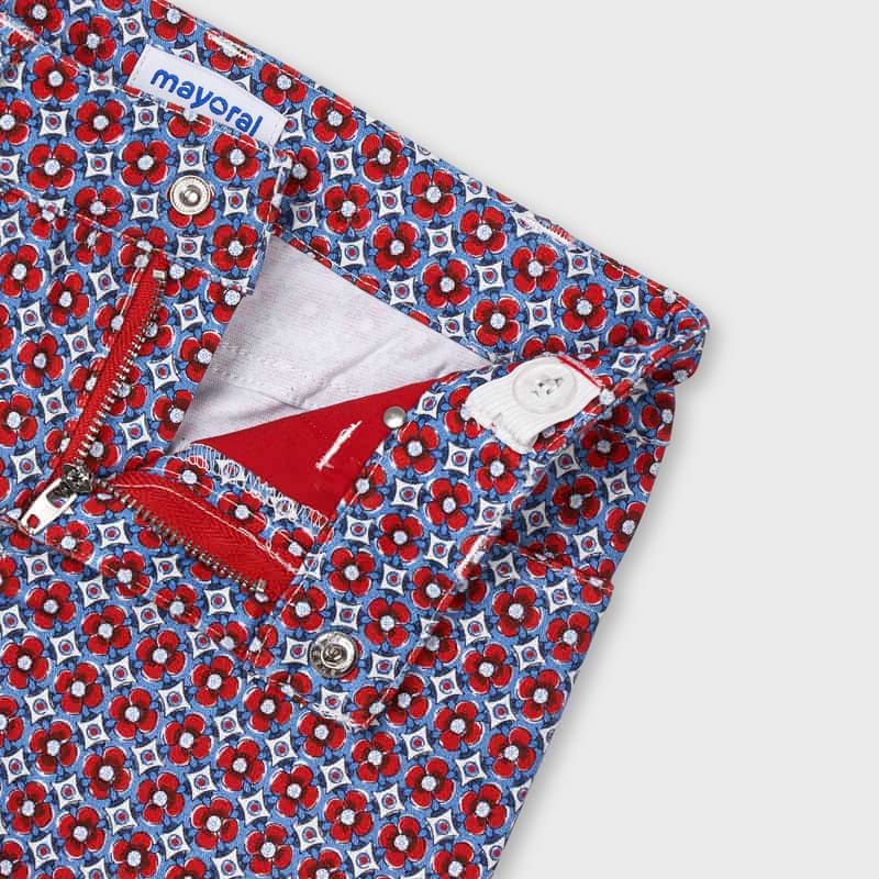 Pantalón corto sarga estampado niña