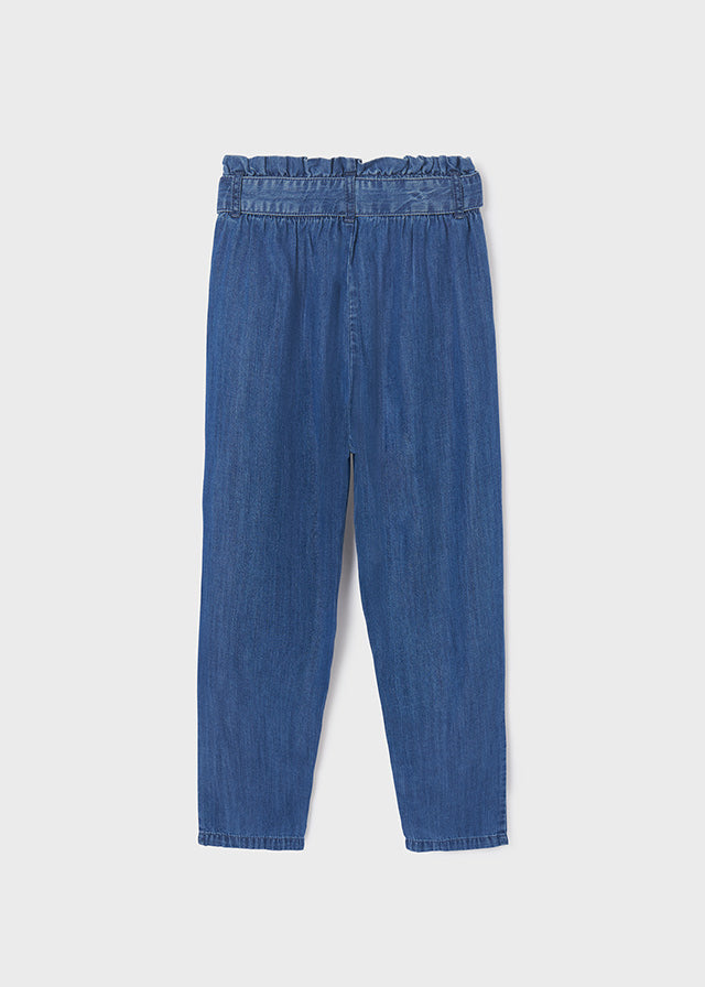 Pantalón largo cinturón ECOFRIENDS Lyocell Tencel™ chica