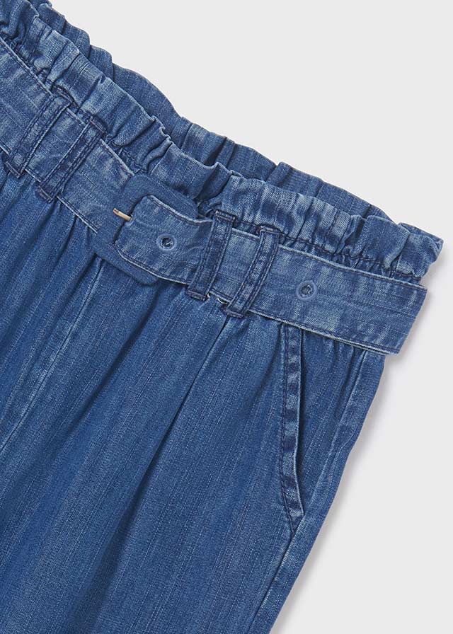 Pantalón largo cinturón ECOFRIENDS Lyocell Tencel™ chica