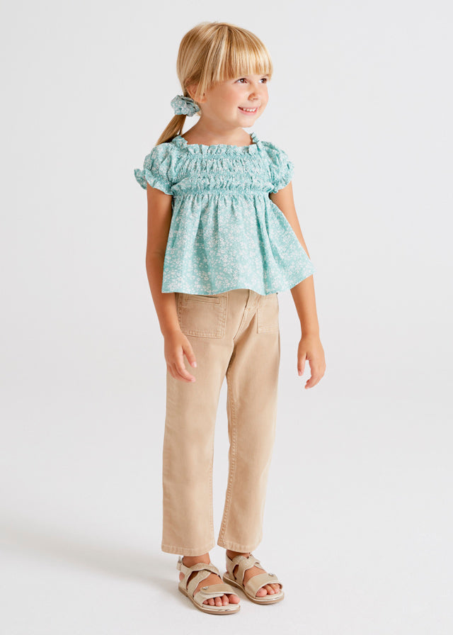 Pantalón largo slim fit niña
