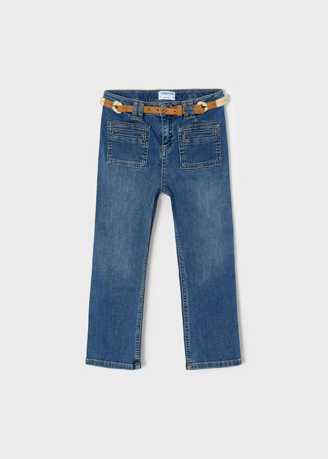 Pantalón largo slim fit niña