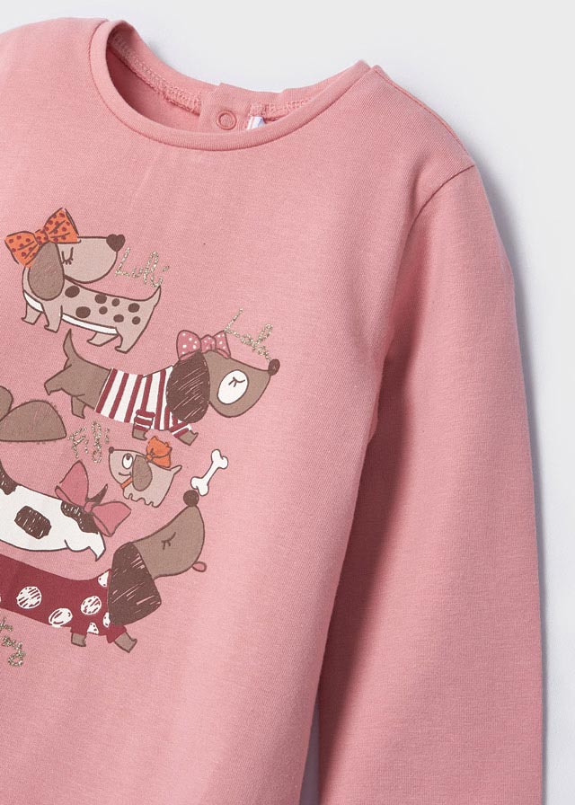 Playera manga larga con motivo gráfico para bebé ECOFRIENDS