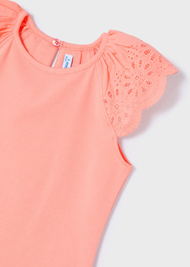 Playera tirantes bordados ECOFRIENDS niña