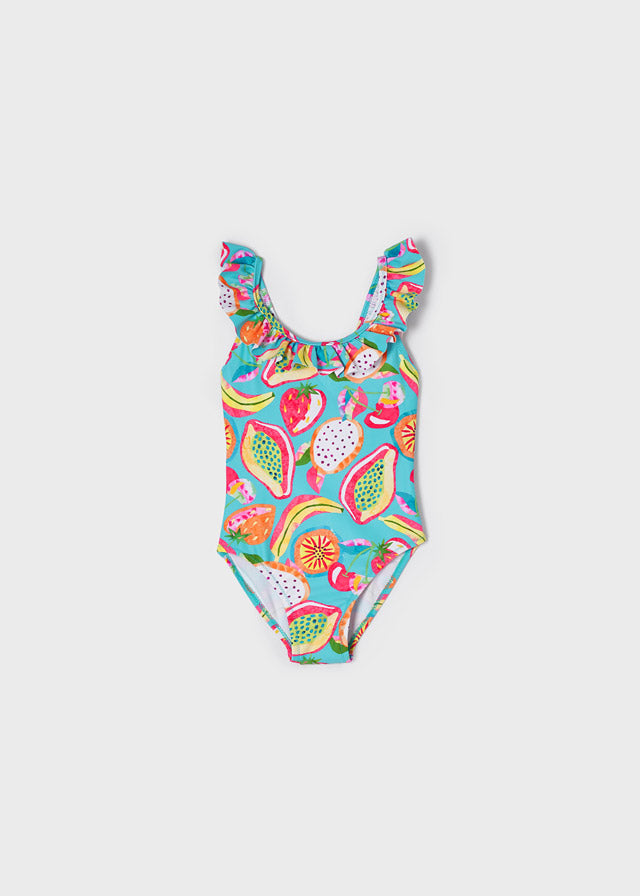 Traje de baño estampado niña