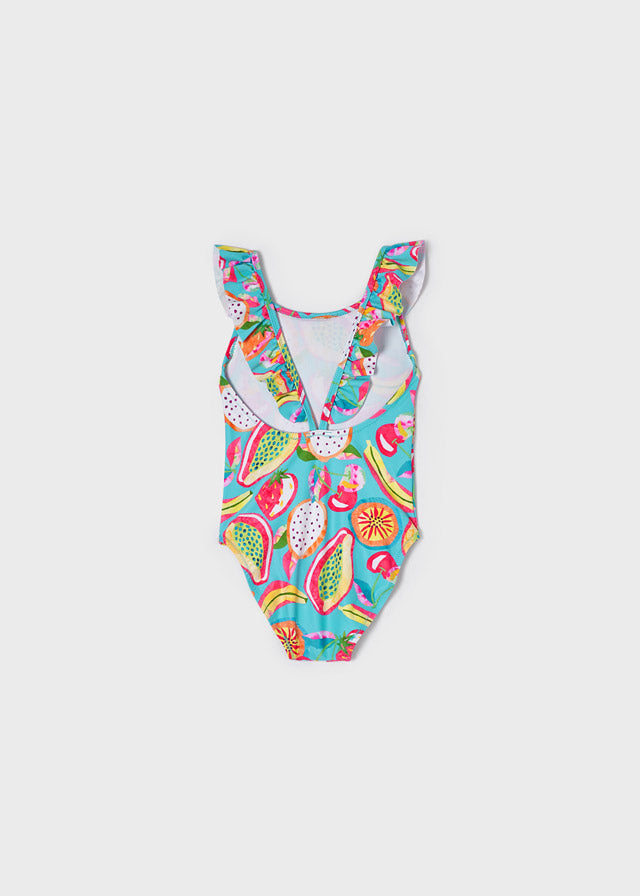 Traje de baño estampado niña