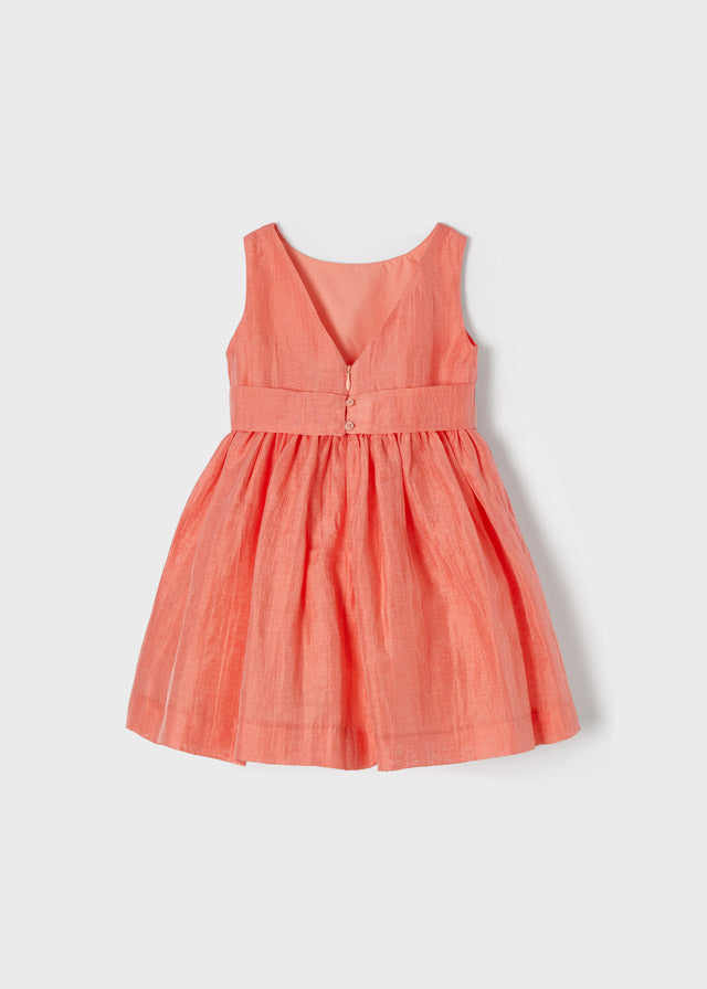 Vestido cinta flor niña