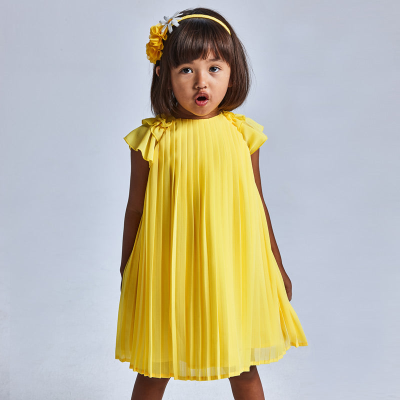 Vestido plisado niña