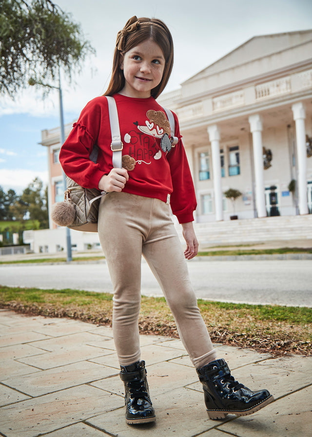 Legging terciopelo niña