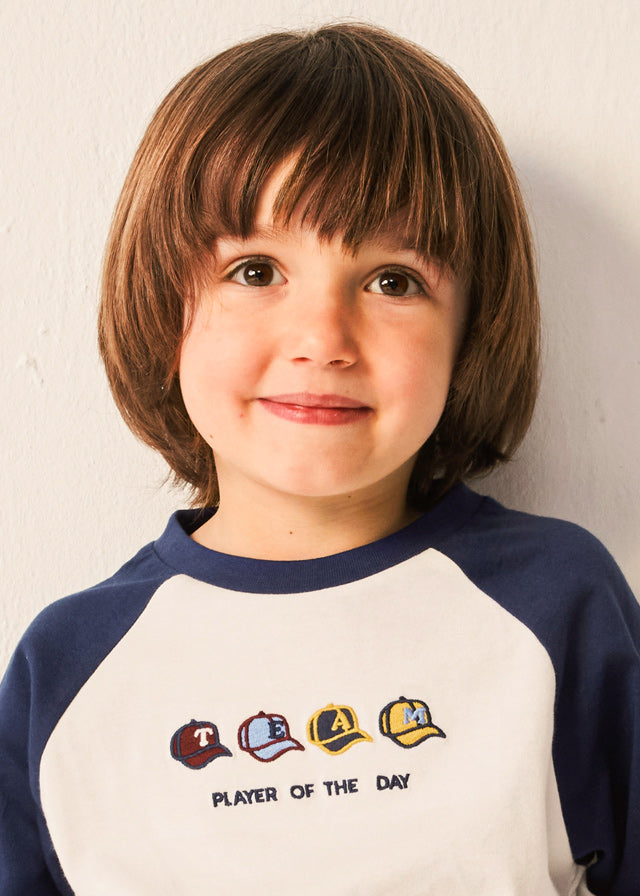 Playera ranglan Better Cotton niño