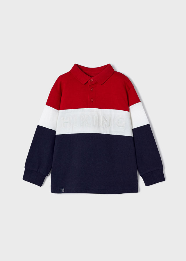 Polo color block Better Cotton niño