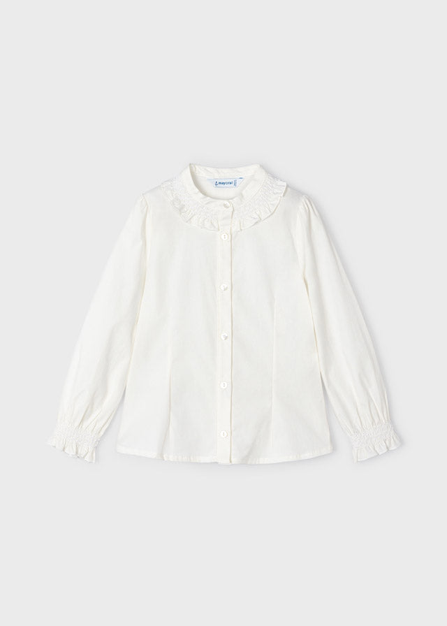 Blusa punto smock niña