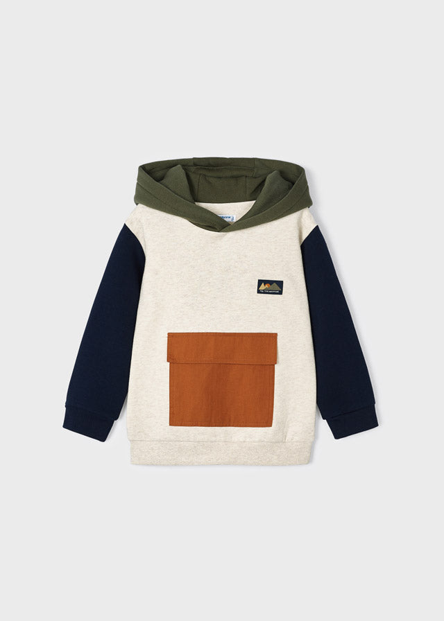 Sudadera combinada niño