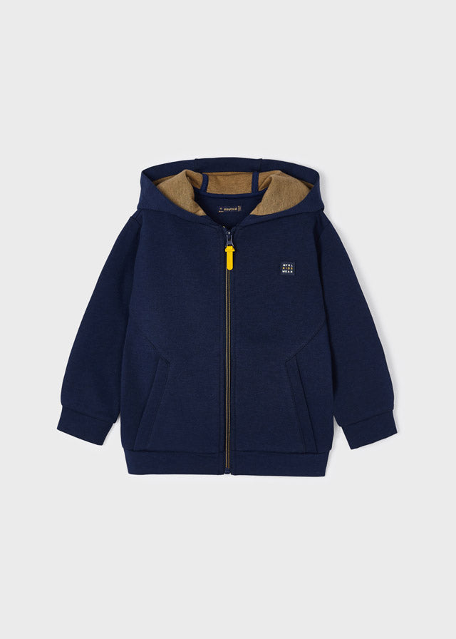 Sudadera cremallera y capucha niño