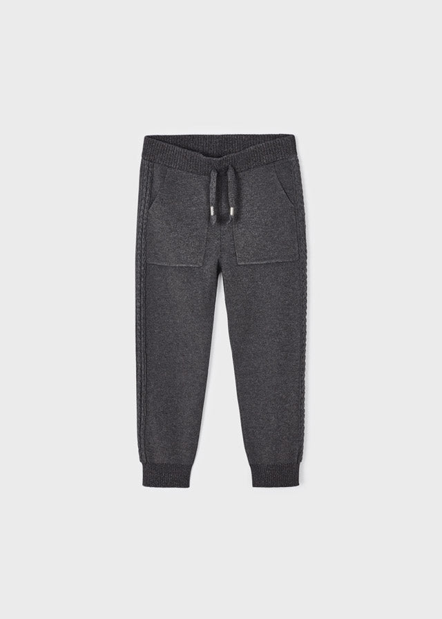 Pantalón jogger tricot niña