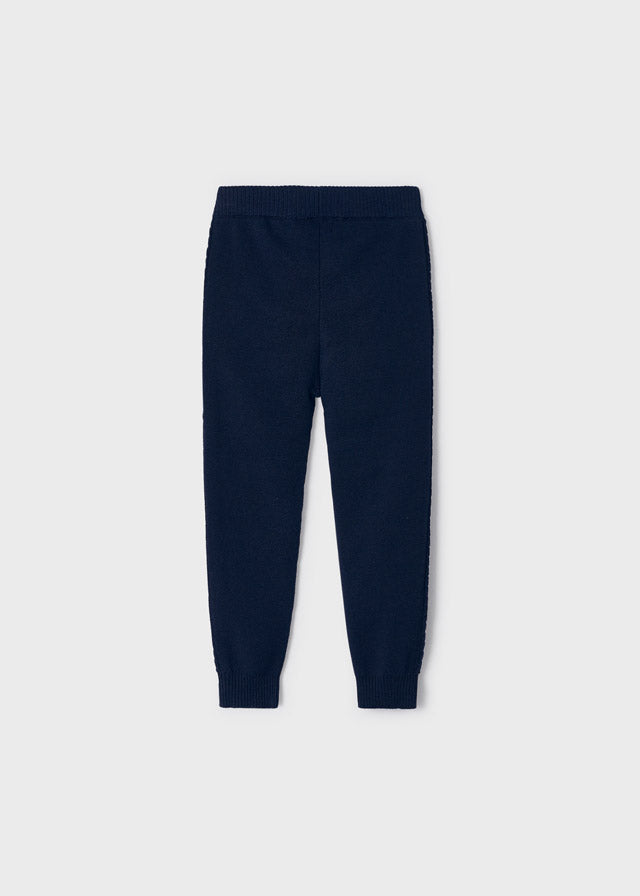 Pantalón jogger tricot niña