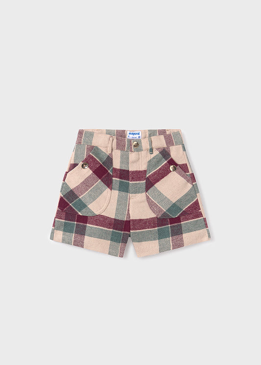 Short cuadros chica