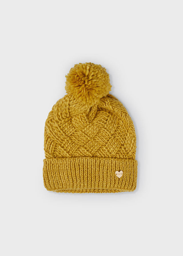 Gorro pompón niña