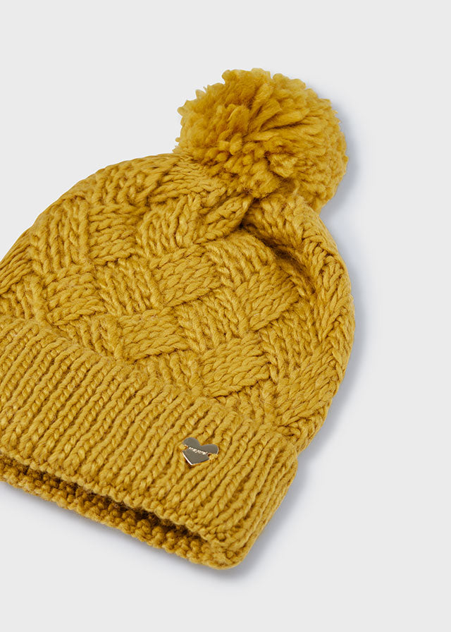 Gorro pompón niña