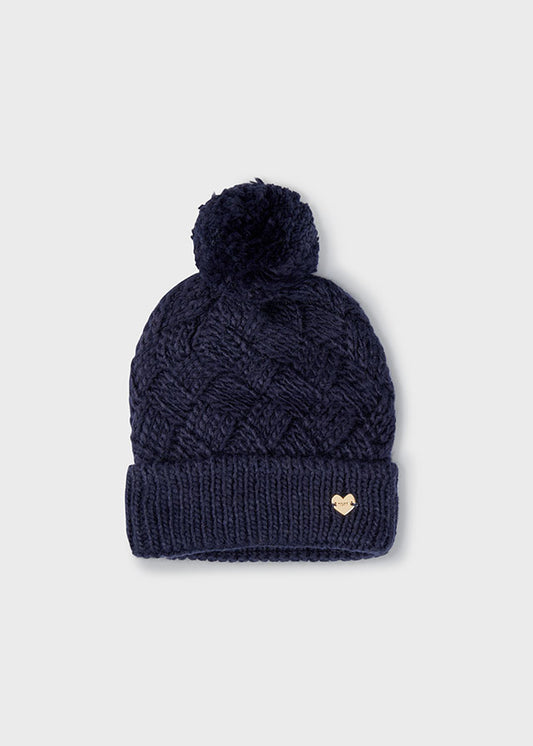 Gorro pompón niña