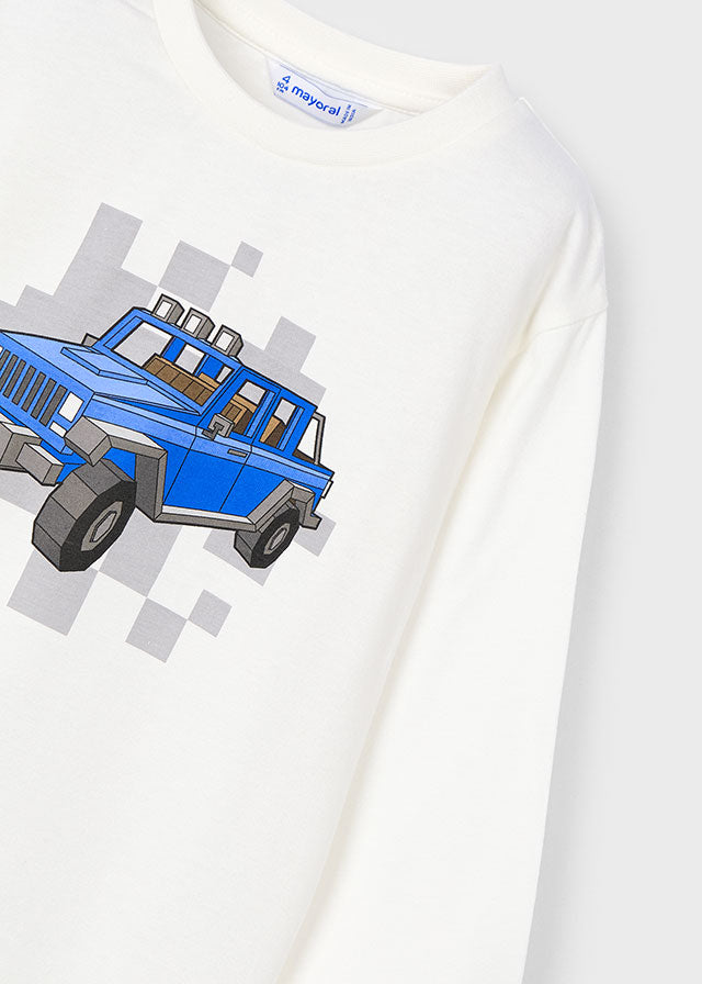 Playera coche niño