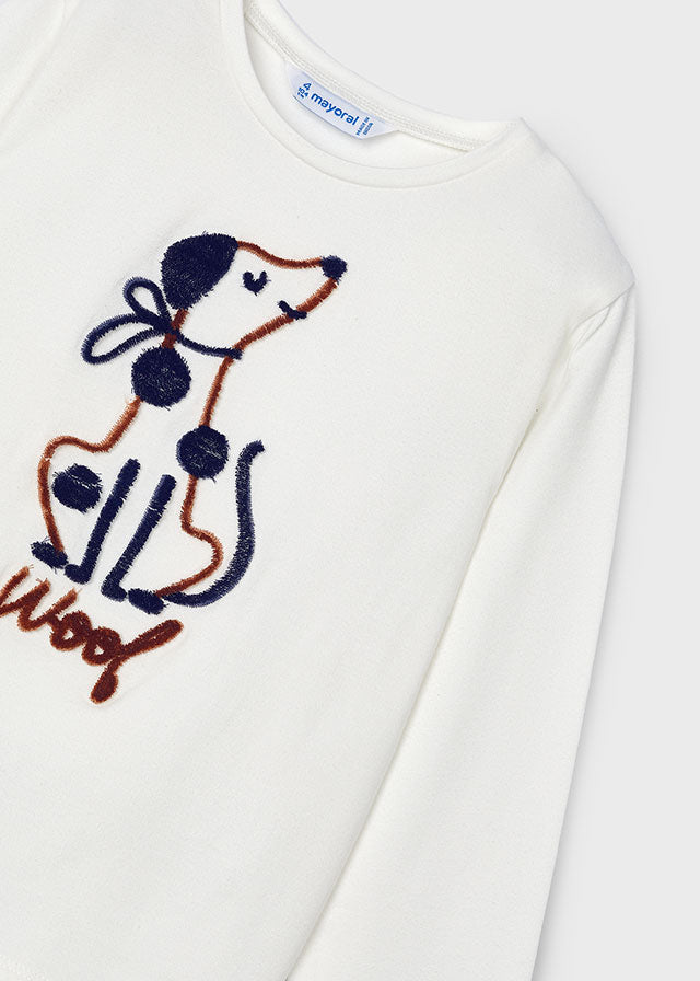 Playera perro niña