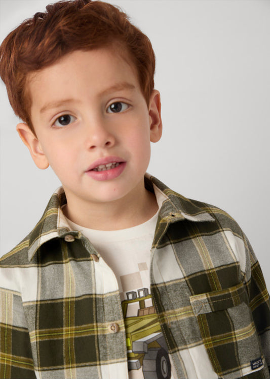 Sobrecamisa cuadros niño