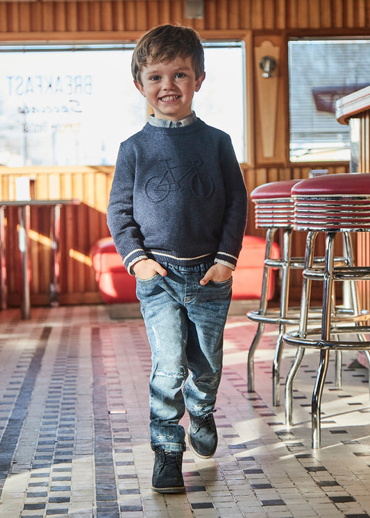 Pantalón de mezclilla rotos niño