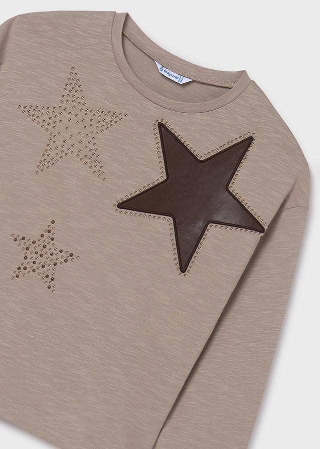 Playera detalle strass chica