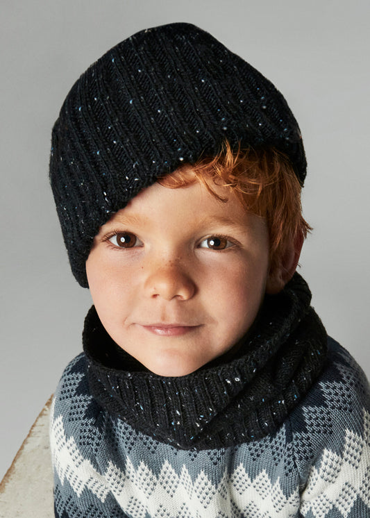 Conjunto gorro y cuello niño