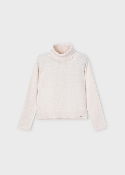 Blusa cuello alto básico niña