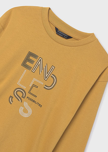 Playera texto básica chico