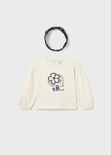 Playera con diadema bebé