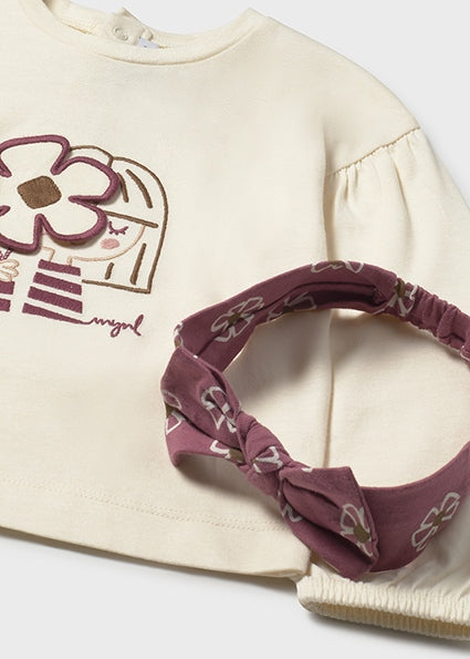 Playera con diadema bebé