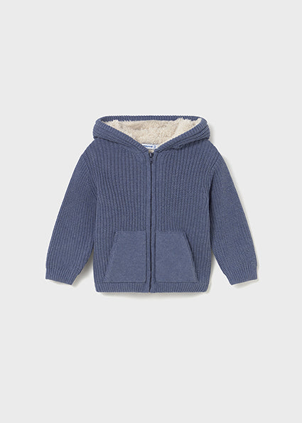 Chamarra tricot orejas bebé
