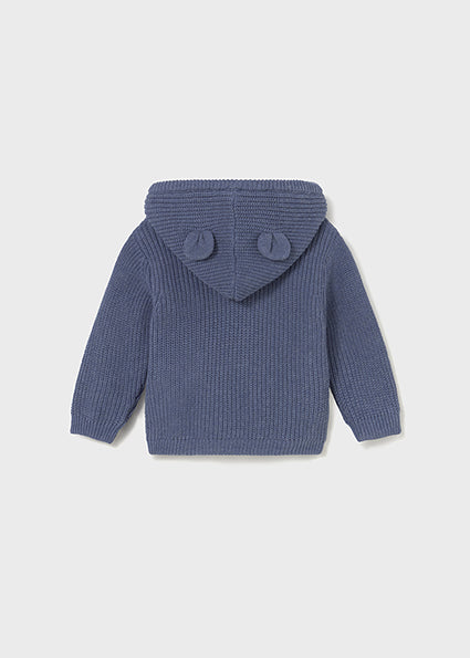 Chamarra tricot orejas bebé