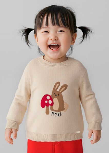 Suéter animal jacquard bebé