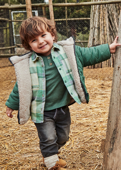 Chamarra reversible unisex bebé